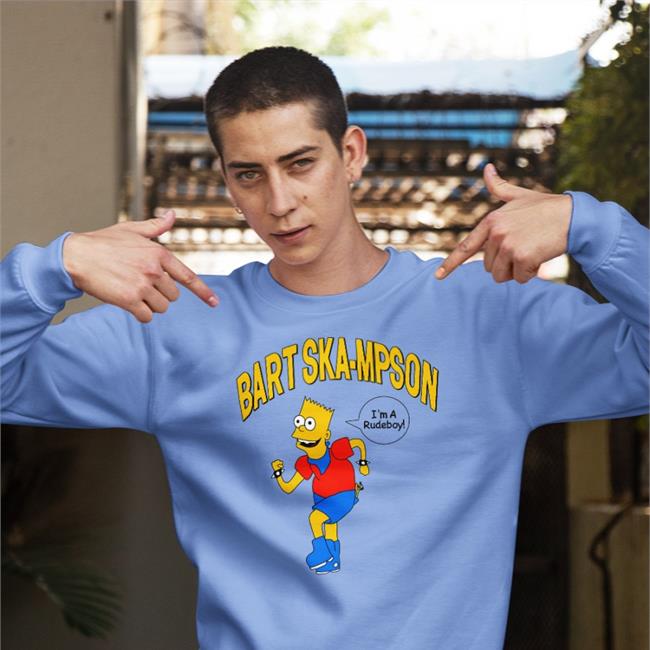 Bart Ska-Mpson I'm A Rudeboy Hooded Sweatshirt