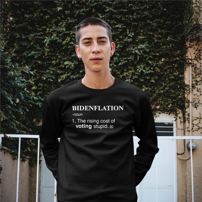 Black David J Harris Jr Bidenflation Noun 1 The Rising Cost Of Voting Stupid Shirt