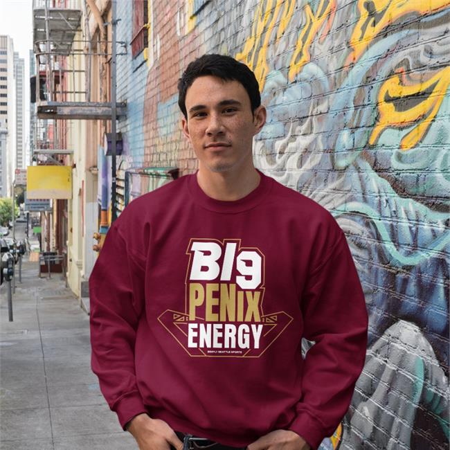 Simply Seattle Sports Big Penix Energy Tee Shirt Purple