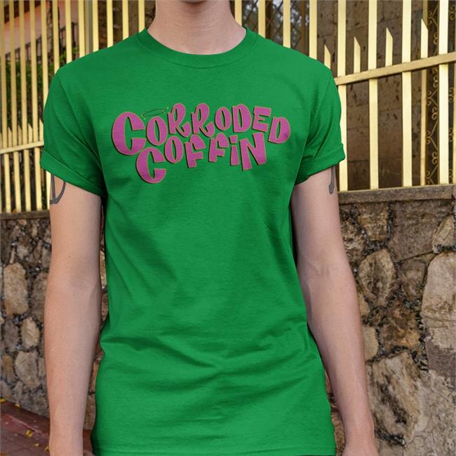 St3v3th3h41r Corroded Coffin Tee Shirts