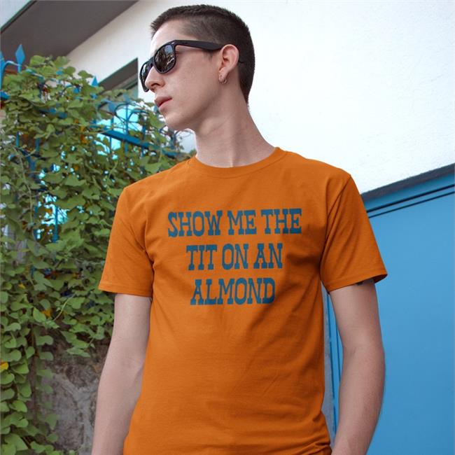 Show Me The Tit On An Almond Shirt Strangethrift Weird Thrift Store Shirts