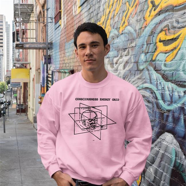 Coffin Fit Consciousness Energy Grid T Shirt White