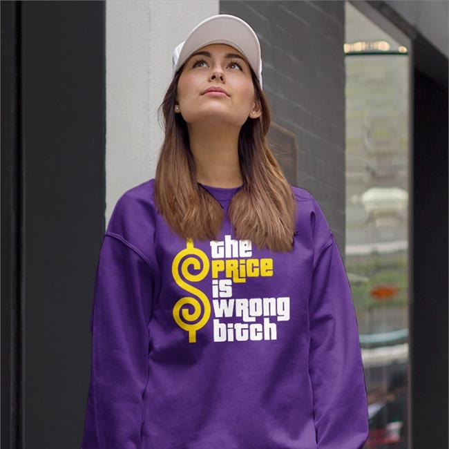 The Price Is Wrong Bitch Shirt Navy Strangethrift