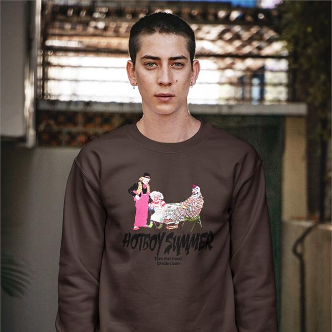 Hot Noy Summer Turn That Frown Upside Clown Long Sleeve T Shirt The Good Shirts
