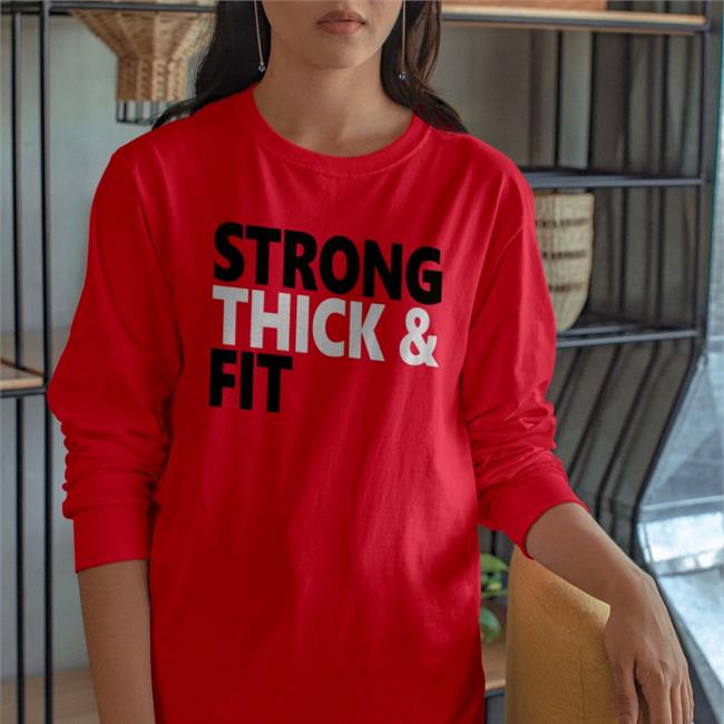 Ms Phenomenal Red Wearing Strong Thick And Fit Sweatshirt Msphenomenalred