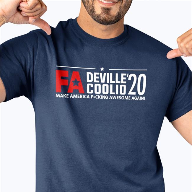Coolio Deville And Coolio 2020 Make America Fucking Awesome Again Shirt Black