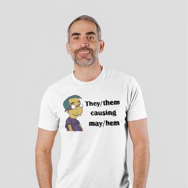 Good Small Horce George_Llevi They Them Causing May Hem Shirt