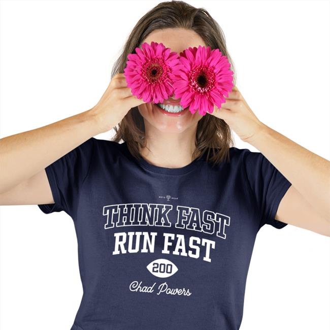 Rotowear Merch Think Fast, Run Fast Chad Powers Shirts Saquon Barkley