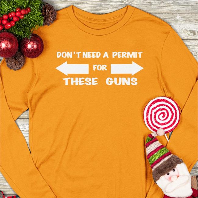 Evansfiles Don't Need A Permit For These Guns T Shirt Navy