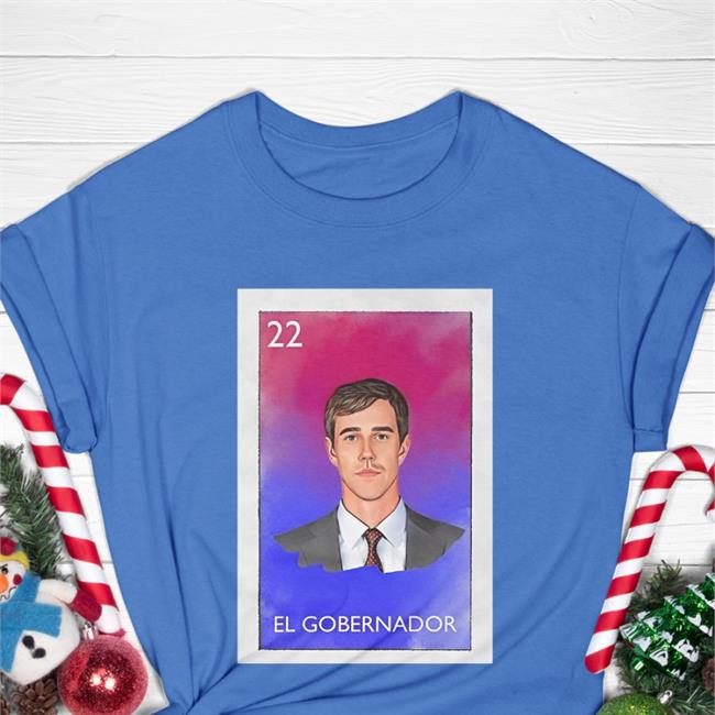 Navy Christina Morales El Gobernador Shirt