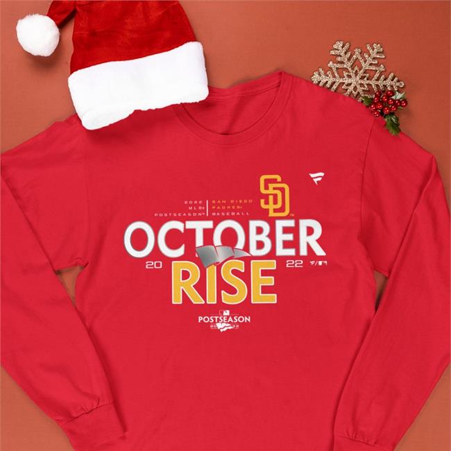 Fanatics Merch October Rise Postseason San Diego Padres 2022 Tee Shirt San Diego Padres