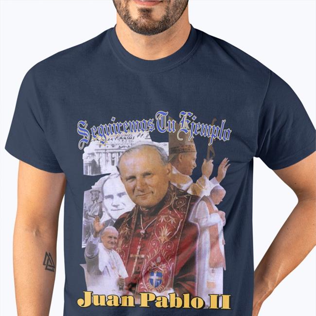 Kanye West Yzyszn9 Seguiremos Tu Ejemplo Juan Pablo Ii White Lives Matter Shirt