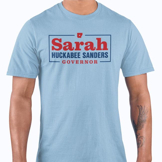 Arkansas White Sarah Huckabee Sanders For Governor Tee Shirt