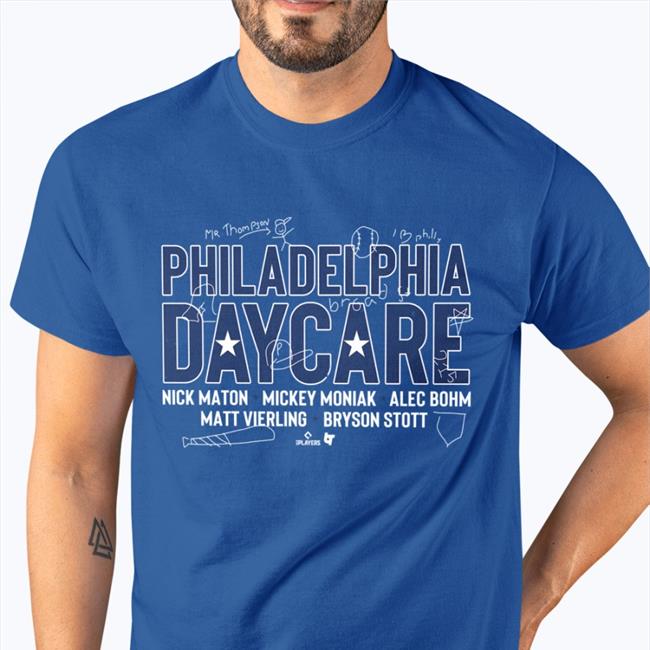 Red Philadelphia Day Care Hoodie Philadelphia Phillies