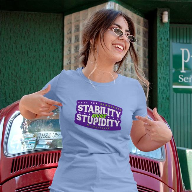 Meidas Touch Merch Stability Over Stupidity Shirt White
