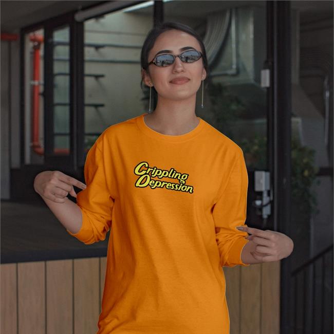 Crippling Depression Shirt Orange Fuckedupfoods