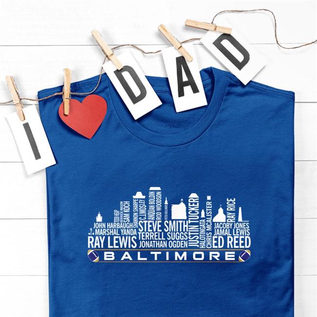 Ravensflock Baltimore Football Team All Time Legends Baltimore City Shirt