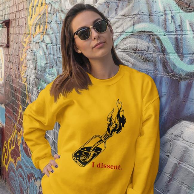 Bright Blue Ink I Dissent Sweatshirt Fivefourpod Store
