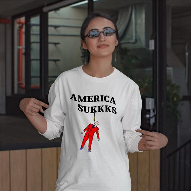 Vuh America Sukkks Shirt America Sukkks Tee Shirts