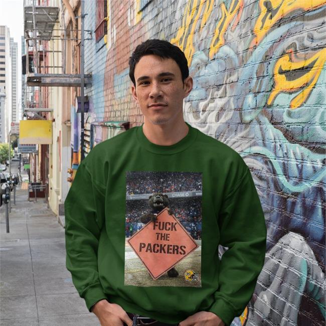 Fuck The Packers Hoodied Sweatshirt Chicago Bears Football