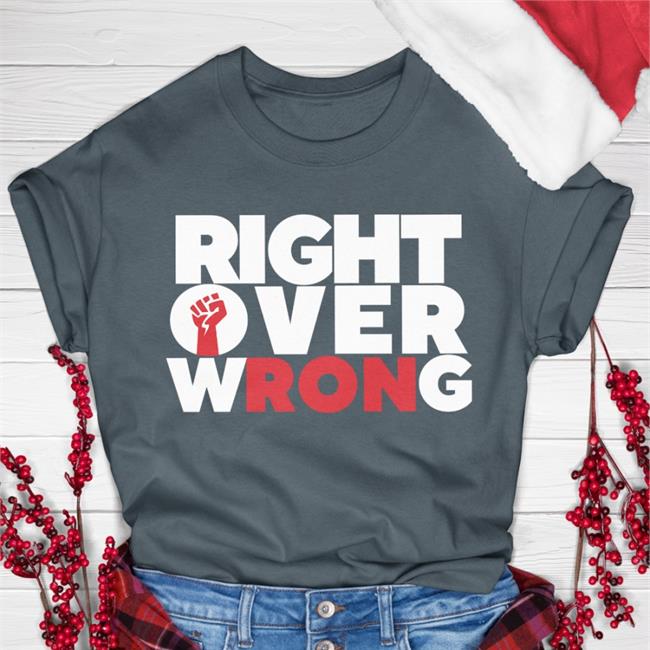 Tizzyent Merch Right Over Wrong Shirts Black