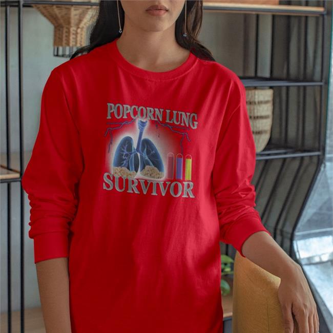Hardshirts777 Tiktok Popcorn Lung Survivor Hoodie Hard Shirts Merch