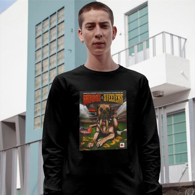 Cleveland Browns Black Cleveland Browns Vs Pittsburgh Steelers Shirt