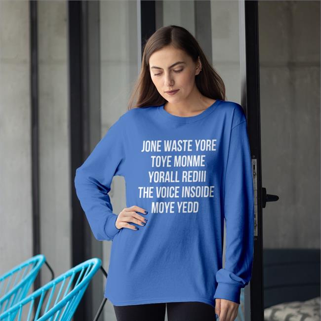Matt Gay Wearing Jone Waste Yore Toye Monme Yorall Rediii The Voice Insoide Moye Yedo Shirt