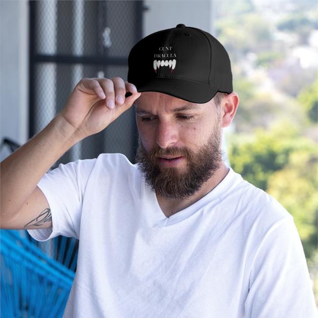 Shirts That Go Hard Cunt Dracula Twill Cap