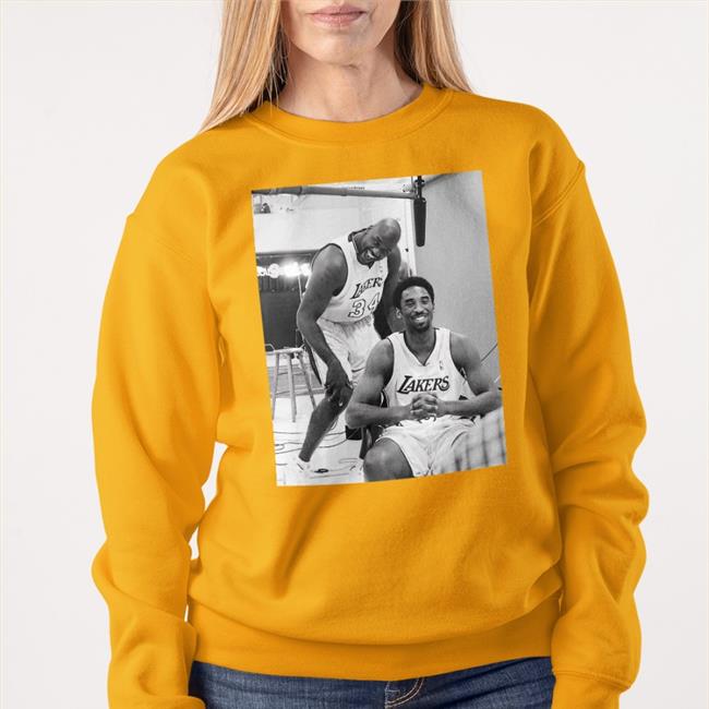 Kobe And Shaq At Lakers Media Day Sweatshirt