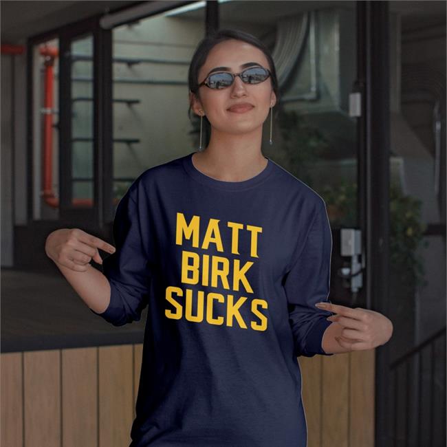 Paulmarvin Arts Matt Birk Sucks Sweatshirt Minnesota