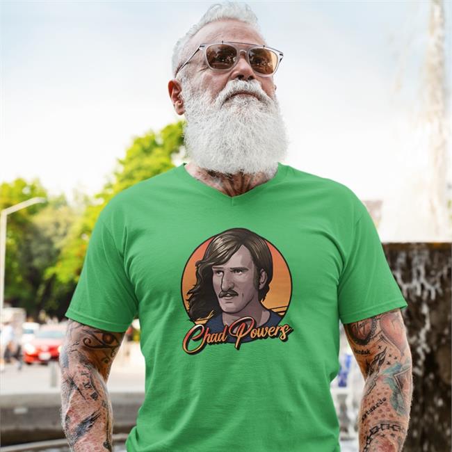 Peyton Wearing Chad Powers Shirt