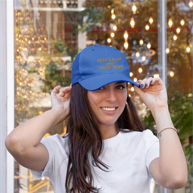 Keep Calm And Trust $Ebr Twill Cap Keep Calm And Trust Ebr Twill Cap