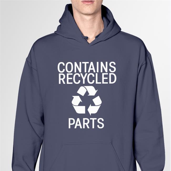 UpBeatSkeletor Contains Recycled Parts Hoodied Sweatshirt Navy