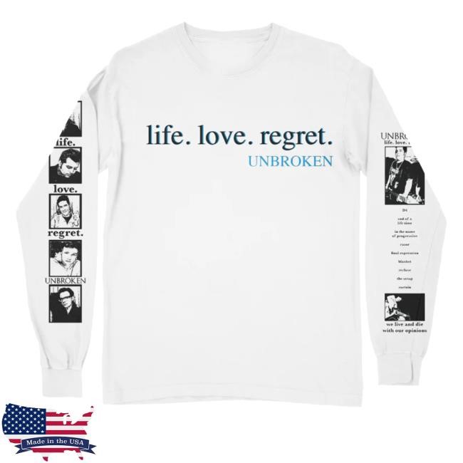 Das Bootleg Merch Ails And Ills X Unbroken Life Love Regret White Sweaters