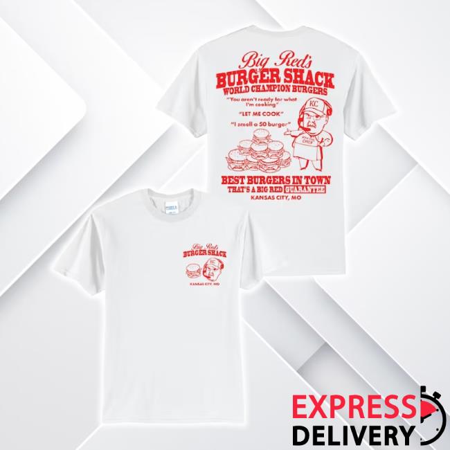 Original Big Red’S Burger Shack World Champion Burgers Best Burgers In Town Art Hoodie Sweatshirt