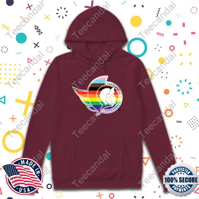 Claire Hanna Ottawa Senators Lgbt Pride Logo Hoodie