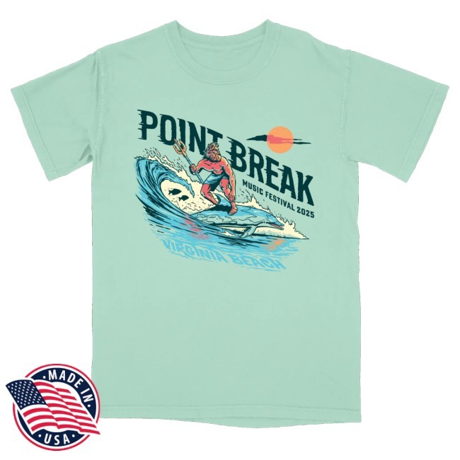Trending Point Break Festival Merch Neptune Surfing Hooded Sweatshirt