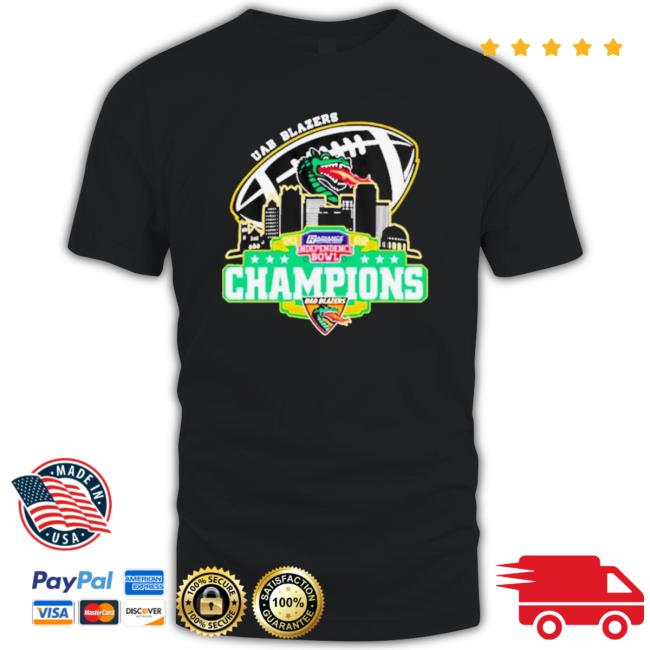 Uab Blazers Logo Independence Bowl City 2022 Champions Sweatshirts