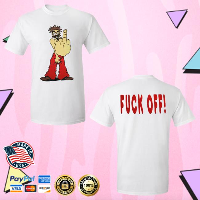 Official Icp Merch Clothing Store Insane Clown Posse Shaggy 2 Dope Go Fuck Off! White T-Shirt