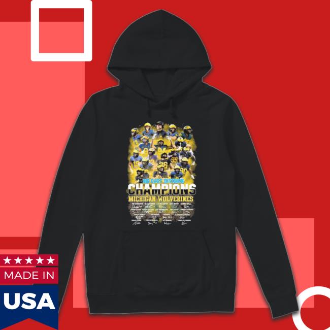 2022 Big Ten East Division Champions Michigan Wolverines Signatures Sweater