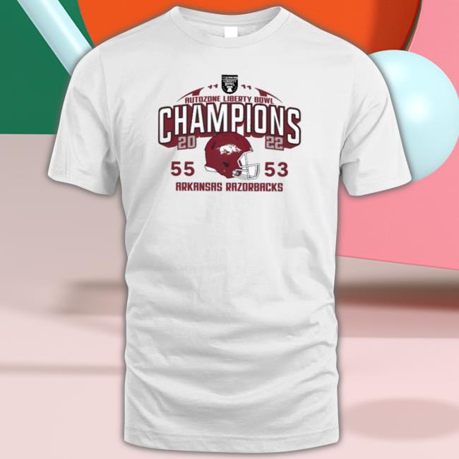 Official Autozone Liberty Bowl Champions Arkansas Razorbacks Sweater
