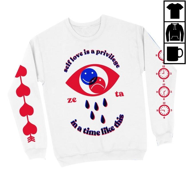 Trending Join Zeta Merch Store Privilege White Long Sleeve Sweatshirt