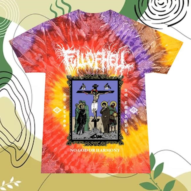 Holy Mountain Printing Merch Full Of Hell No Bliss Festival Tie Dye Shirt