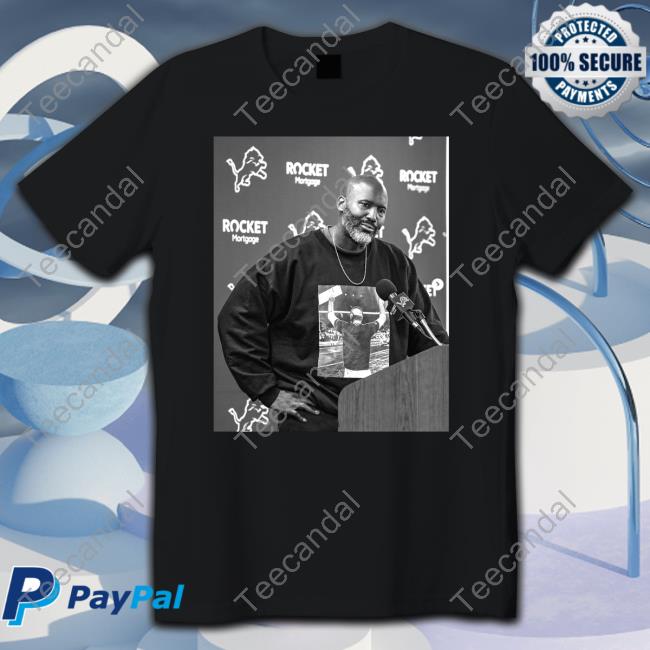 Detroit Lions Brad Holmes Wearing A Shirt Of Dan Campbell Photo T Shirt