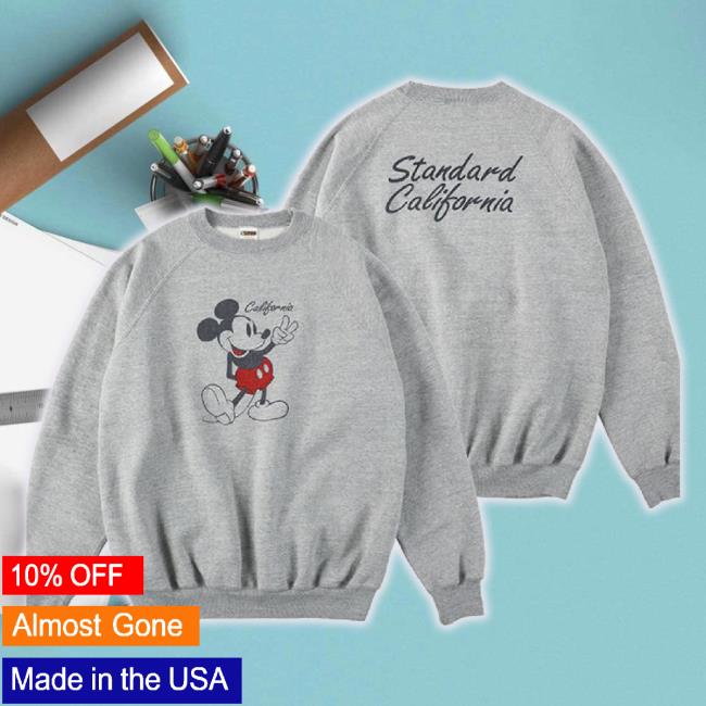 Original Weedsjp Merch Store Standard California "Disney × Standard California 88/12 California Sweaters" Black Weedsjp Shop