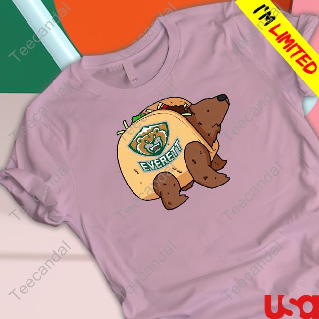 Whlsilvertips It’S Taco Time Bear Everett Silvertips New Shirt