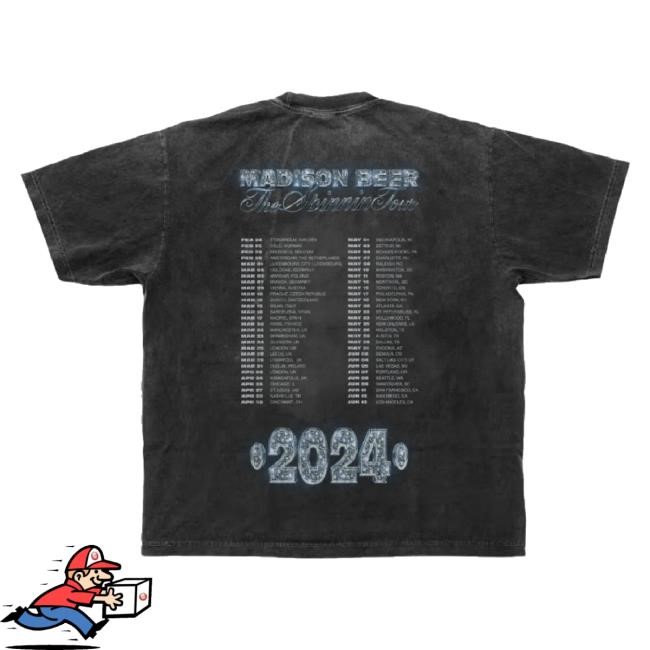 Original Spinnin Tour Acid Wash Tour Classic Shirt Madison Beer Shop Merch Store
