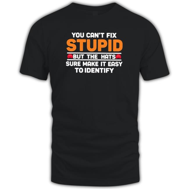 Official Emywinst You Can’T Fix Stupid But The Hats Crewneck Sweatshirt