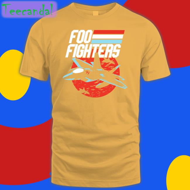 Foo Fighters Fighter Jet Tee Shirt